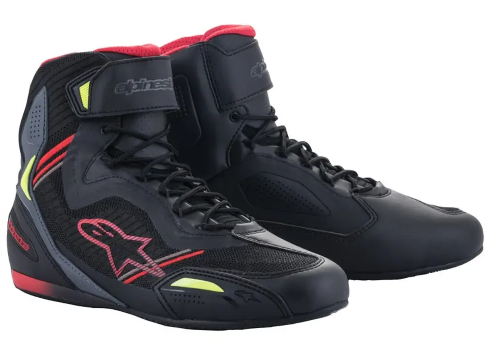 Značkový Boty Faster-3 Rideknit, Alpinestars černé červené žluté