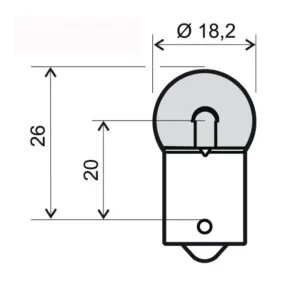 Kup Teď Přední světlo RMS 246510645 BA15S G18 6V 5W