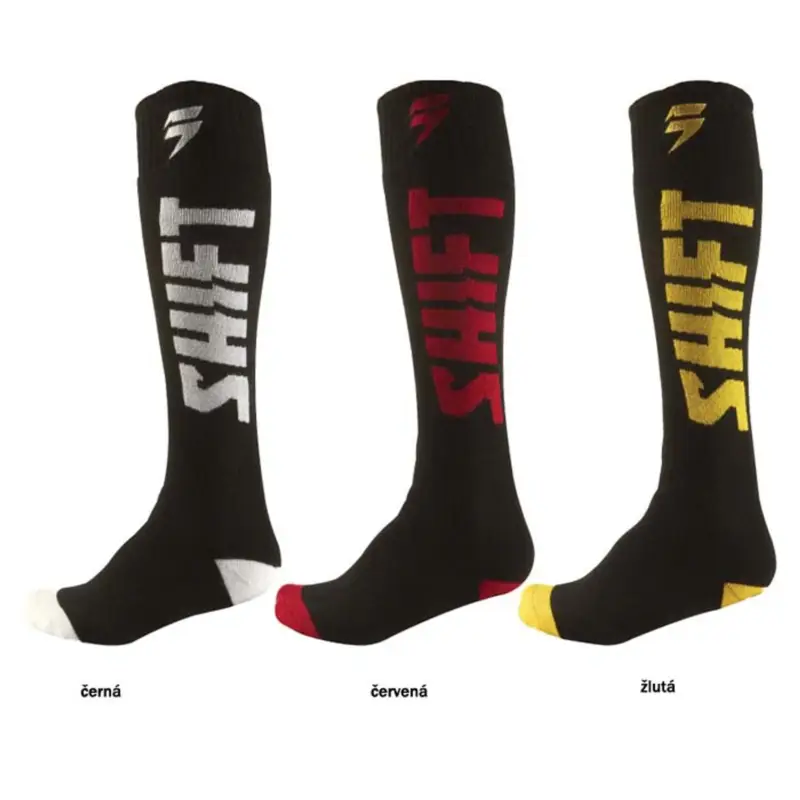 Dětské podkolenky Shift Youth Moto Sock černá/bílá* Přímo Od Výrobce