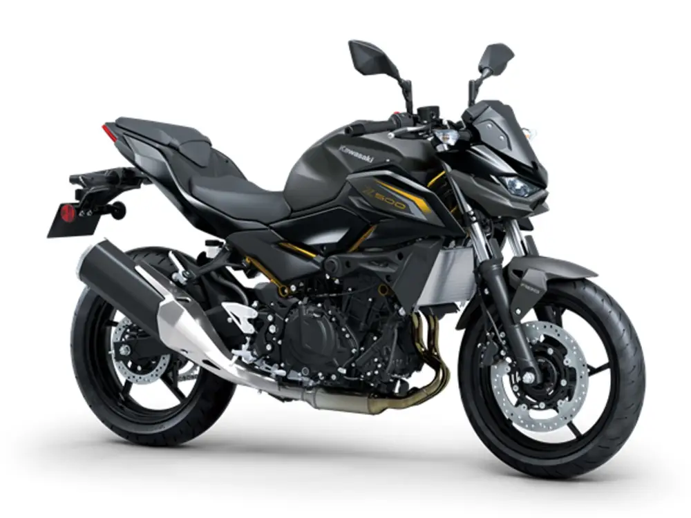 KAWASAKI Z500 MY26Metallic Matte Graphenesteel Gray / Metallic Flat Spark Black Akce