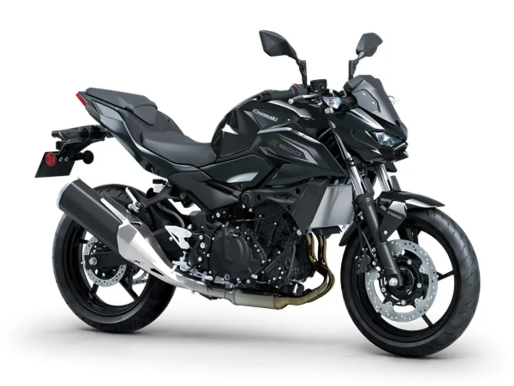 KAWASAKI Z500 MY26Ebony / Metallic Carbon Gray (BK1) Rychlé Dodání
