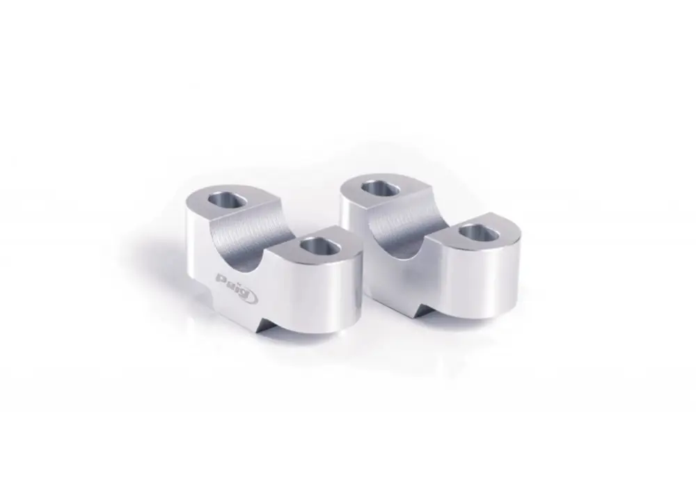 Zvýšení řidítek PUIG 22358P stříbrná height 20mm, d 39mm Aktuální