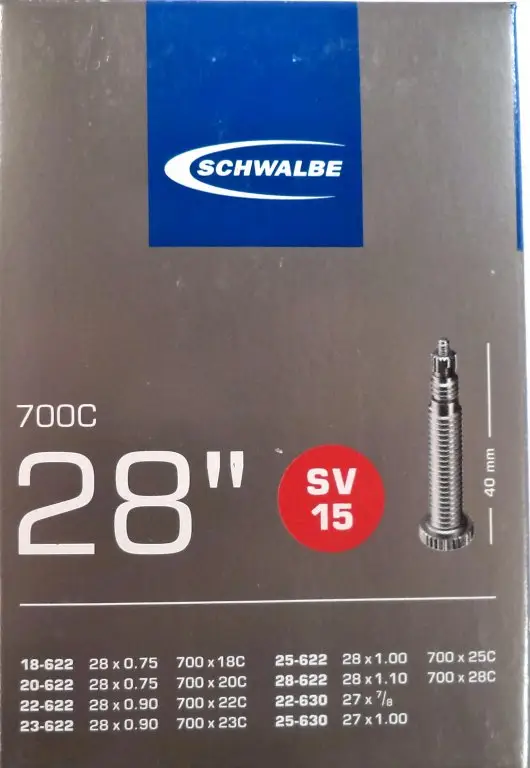 Vysoce Kvalitní duše SCHWALBE SV15 28"x 3/4-1.10 (18/28-622) FV/40mm