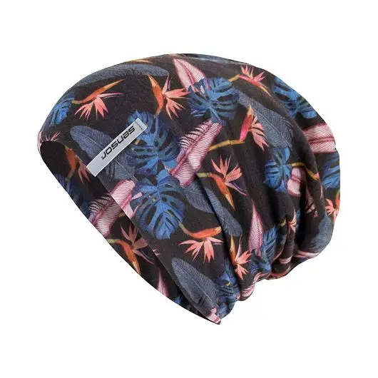 Must-Have čepice SENSOR MERINO IMPRESS černá/floral