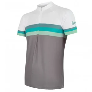 dres krátký pánský SENSOR SUMMER STRIPE šedo/zelený Speciální Cena