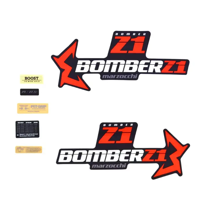 Hit Sezóny NÁLEPKY MARZOCCHI NA VIDLICI BOMBER Z1/DJ SADA