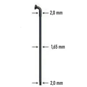 Pouze Dnes drát nerez Sapim D-light 2-1,65-2 x 272mm černý