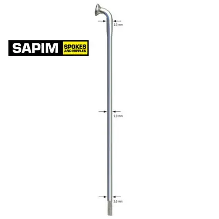 drát nerez Sapim Strong 2-2-2,3 x 260mm stříbrný Nová Kolekce