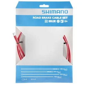 Dokud Zásoby Vydrží bowdeny+lanka Shimano set 1.6 x 1000/2050mm, 800/1400mm červený