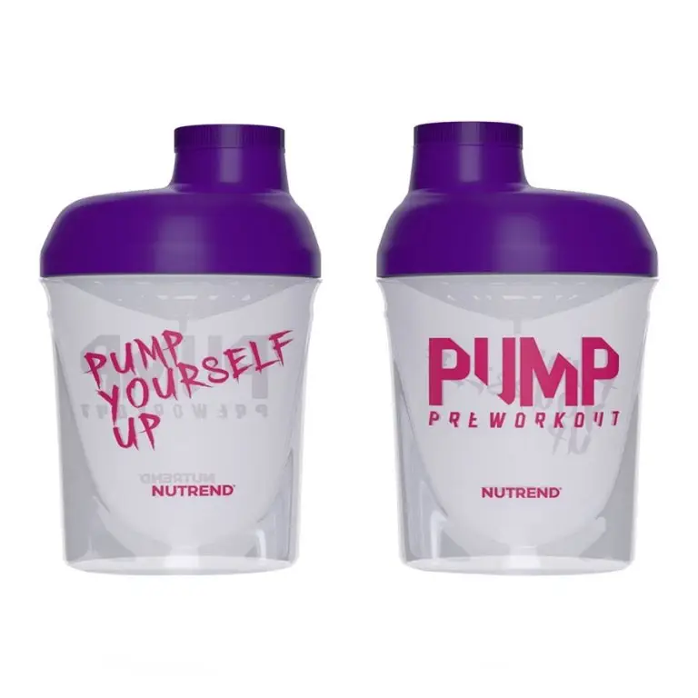 šejkr Nutrend 300ml Pump průhledný Nakupujte Hned