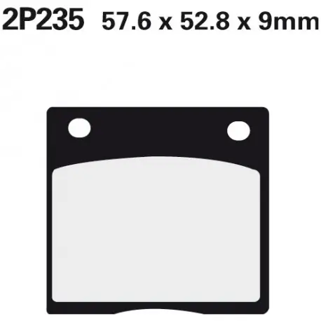 Tovární Cena Zadní brzdové destičky Nissin Kawasaki Z 1300 1979 - 1981 směs NS