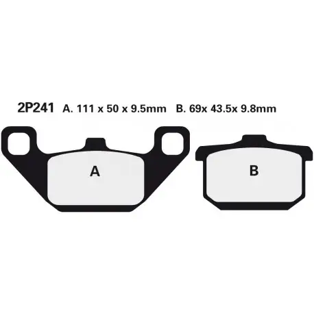 Omezená Nabídka Zadní brzdové destičky Nissin Kawasaki GPZ 1100 1983 -směs NS
