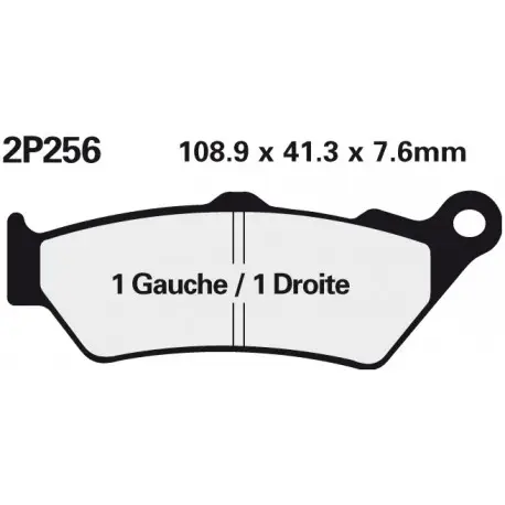 Zadní brzdové destičky Nissin Triumph 2300 Rocket III Classic 2007 -směs NS Ověřený