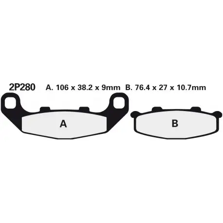 Levný Zadní brzdové destičky Nissin Suzuki RGV 250 1993 - 1995 směs NS