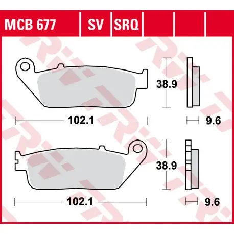 Must-Have Přední brzdové destičky TRW / Lucas Honda CBR 500 RA 2017 -