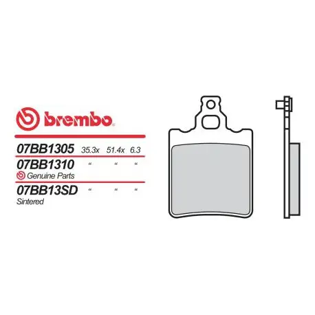 Přední brzdové destičky Brembo Cagiva 125 ALETTA ROSSA 1983 -směs 05 Must-Have