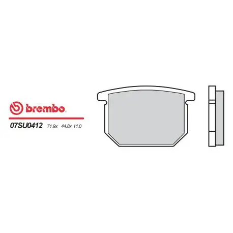 Přední brzdové destičky Brembo Suzuki 750 GSX S 1986 - 2016 směs 12 Vrácení Zdarma