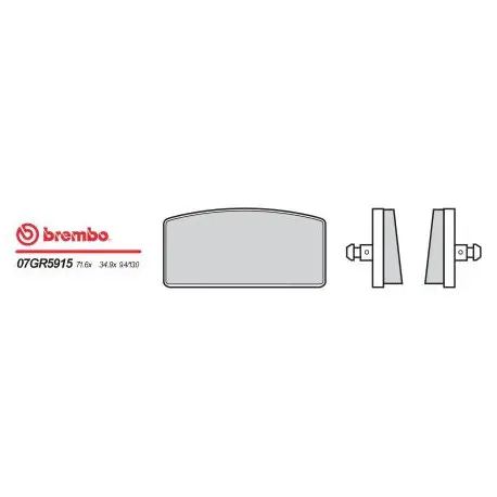 Nízká Cena Přední brzdové destičky Brembo BMW 750 R 75/6 1974 - 1976 směs 15