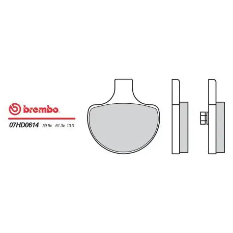 Cenový Hit Přední brzdové destičky Brembo Harley-Davidson 1340 FLTC TOUR GLIDE CLASSIC 1985 - 1986 směs 14
