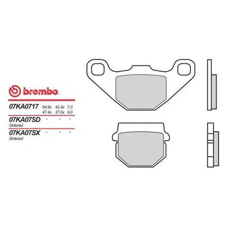 Výhodná Nabídka Přední brzdové destičky Brembo Kawasaki 100 KX 1988 - 1996 směs 17