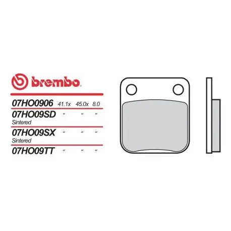 Přední brzdové destičky Brembo Honda 150 CG 2004 -směs SD Ověřený