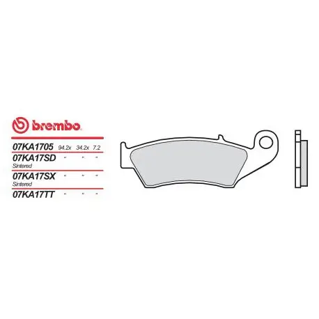 Cenový Hit Přední brzdové destičky Brembo HM 125 CRE R ENDURO 2002 - 2003 směs SD