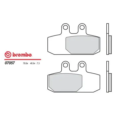 Přední brzdové destičky Brembo Aprilia 500 ATLANTIC 2002 - 2005 směs XS Cenově Výhodný