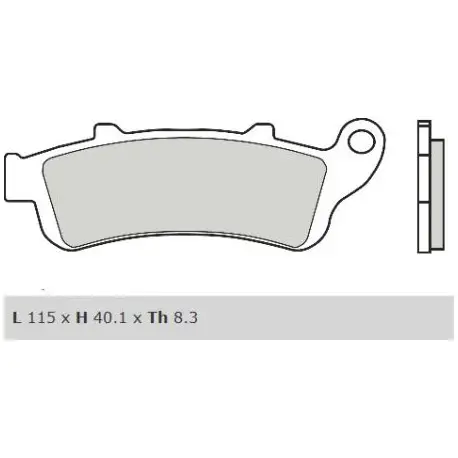 Přední brzdové destičky Brembo Honda 600 SILVER WING ABS 2003 -směs XS Oblíbený