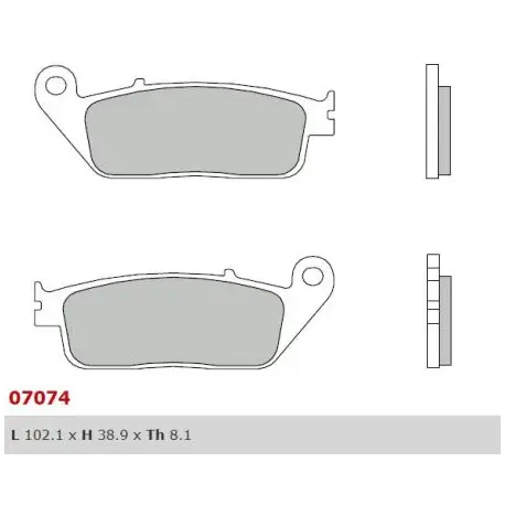Nízká Cena Přední brzdové destičky Brembo Honda 125 FORZA 2015 -směs XS