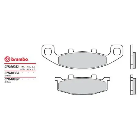 Nízká Cena Zadní brzdové destičky Brembo Kawasaki 1100 ZR ZEPHYR 1992 - 1996 směs 33