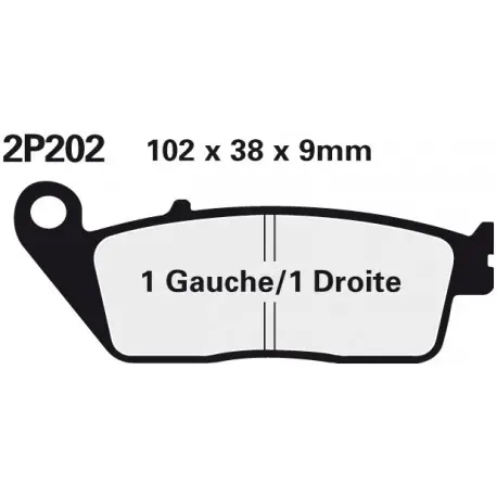 Dokud Zásoby Vydrží Přední brzdové destičky Nissin Honda ST 1100 ABS-TCS 1992 - 1995 směs NS