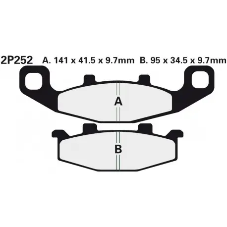 Omezená Nabídka Přední brzdové destičky Nissin Kawasaki EX 500 A4-A7 1990 - 1993 směs ST