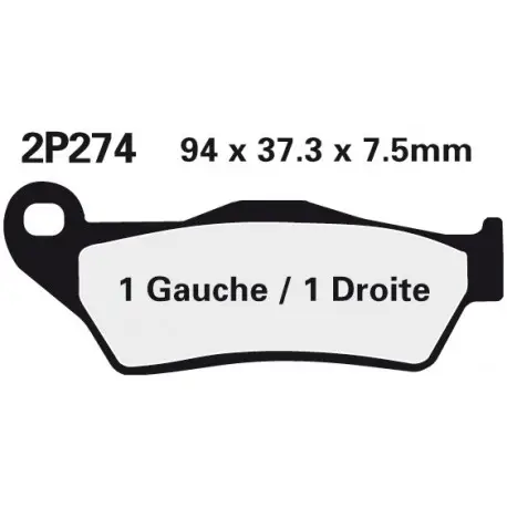 Expresní Doručení Přední brzdové destičky Nissin Aprilia SX 125 2008 -směs ST