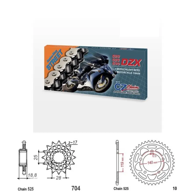 Bezpečná Platba Řetězová sada s ČZ X-ring BMW F 750 GS rok 18-24