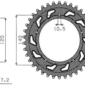Kalená rozeta TRIUMPH 600 Speed Four rok 03-04 Dokud Zásoby Vydrží