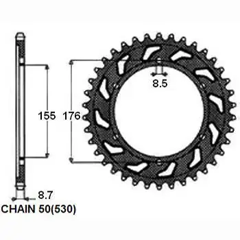 Kalená rozeta TRIUMPH 1050 Speed Triple rok 12-18 Levný