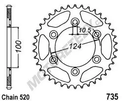 Sleva Kalená rozeta DUCATI 900 Monster i.e. rok 94-98, 00-01