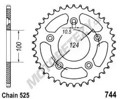 Kalená rozeta DUCATI 999 S (03-06) rok 03-06 Originální