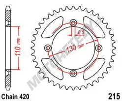 Expresní Doručení Rozeta HONDA CRF 150 R rok 07-25