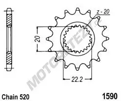 Řetězové kolečko YAMAHA WR 250 R rok 08-20 Objednat Nyní