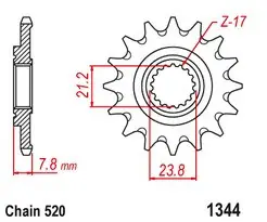 Must-Have Řetězové kolečko HONDA CRF 250 X rok 19-21