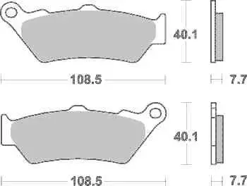 Brzdové destičky TRW Lucas přední BMW F 700 GS rok 13-16 Přímo Od Výrobce