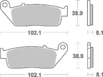 Brzdové destičky TRW Lucas přední TRIUMPH 660 Trident rok 21-24 Výhodná Nabídka