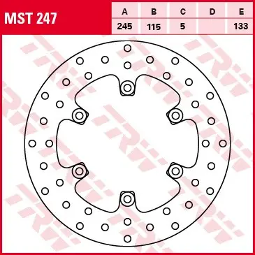 Rychlé Dodání Brzdový kotouč TRW zadní DUCATI 992 Sport Touring ST3 (04-07) rok 04-07