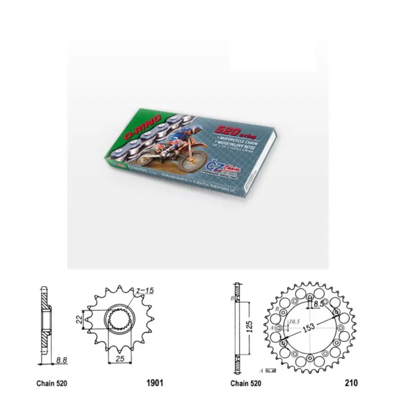 Akční Cena Řetězová sada s ČZ O-ring BETA 480 RR rok 15-19