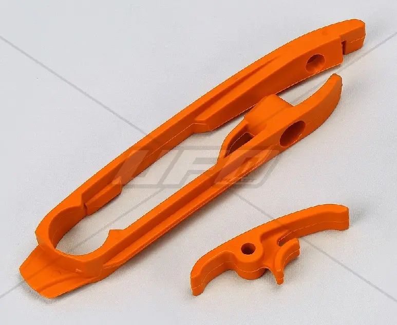 Ověřený UFO kluzák řetězu (malý i velký) KTM SX 11-16, SXF 11-15 barva oranžová