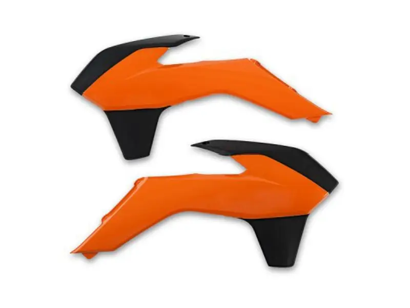 Časově Omezené UFO kryty chladiče KTM SX/SXF 13-15, EXC 14-16 barva OEM (oranžová/černá)