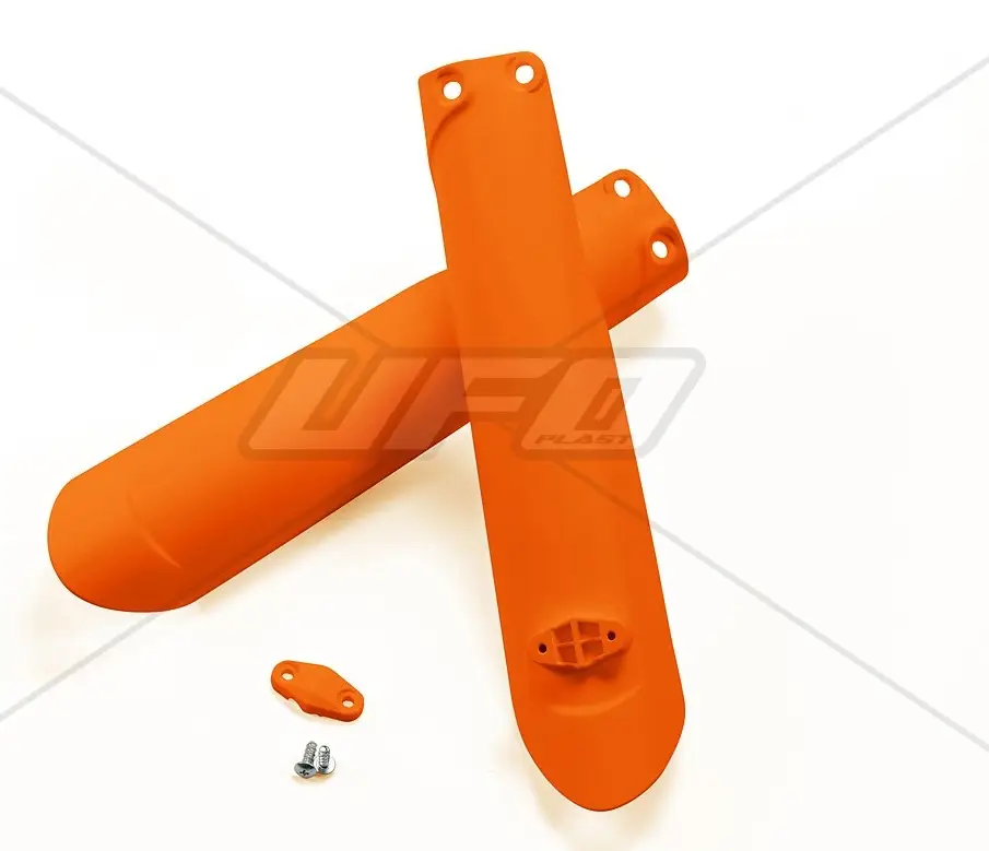 Bezpečná Platba UFO kryty předních tlumičů KTM SX/SXF 15-22, EXC/EXCF 16-23, TPI, barva oranžová