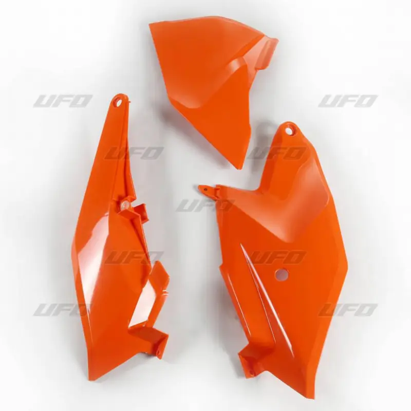 Pouze Dnes UFO boční tabulky na startovací číslo KTM SX 85 18-2023 s krytem vzduchového filtru barva oranžová
