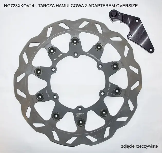 Expresní Doručení NG brzdový kotouč přední s adaptérem OVERSIZE (320X118X5) YAMAHA YZF 450 08-15 (NG723XK14)